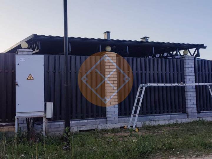 стальной навес для машин