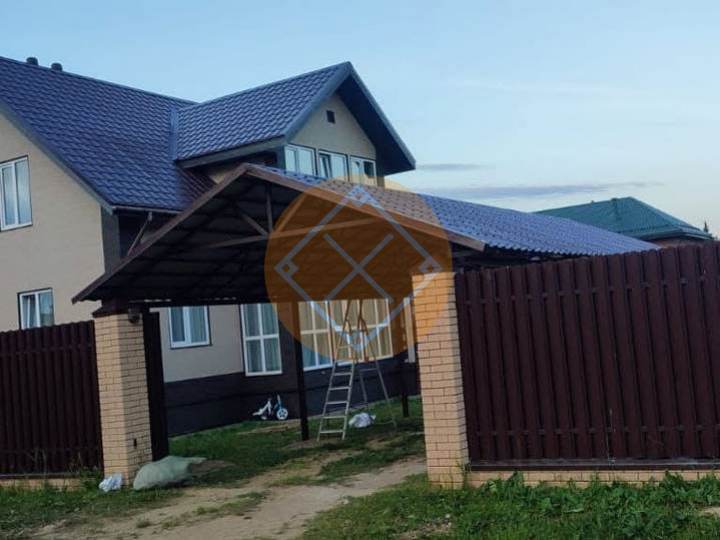 навес для двух автомобилей