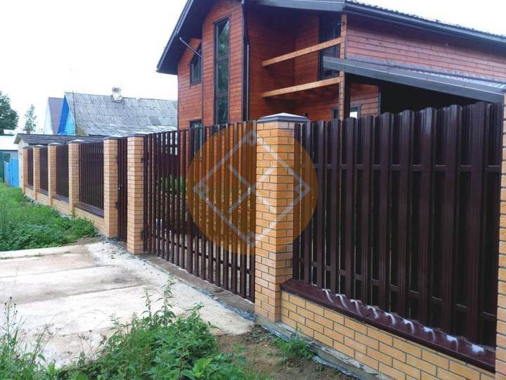 забор для дачи на ленточном фундаменте