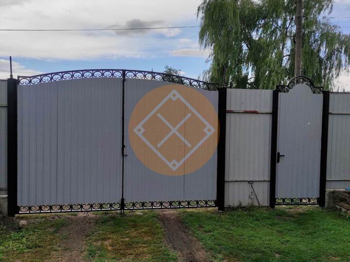 ворота и калитка, вид внутри