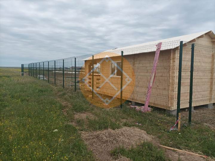 забор с заполнением 3д сеткой
