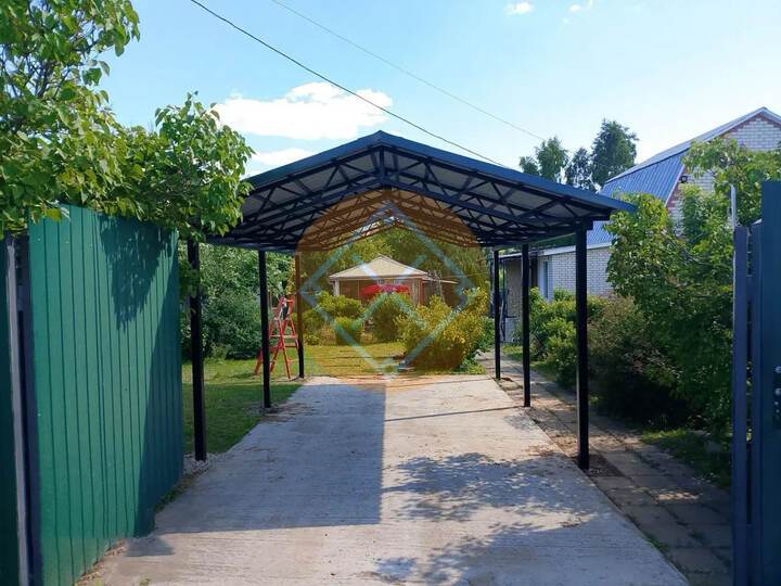 навес двускатный