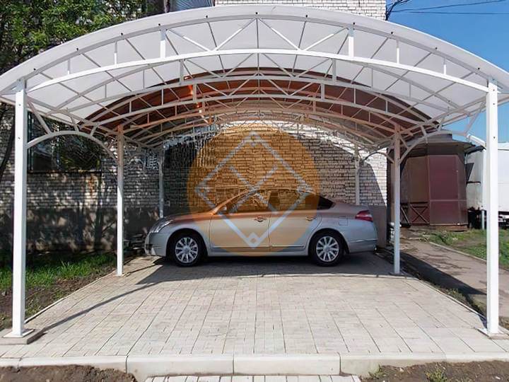 навес для двух автомобилей