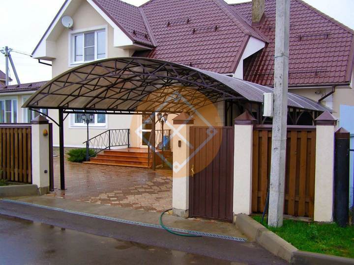навес для двух автомобилей