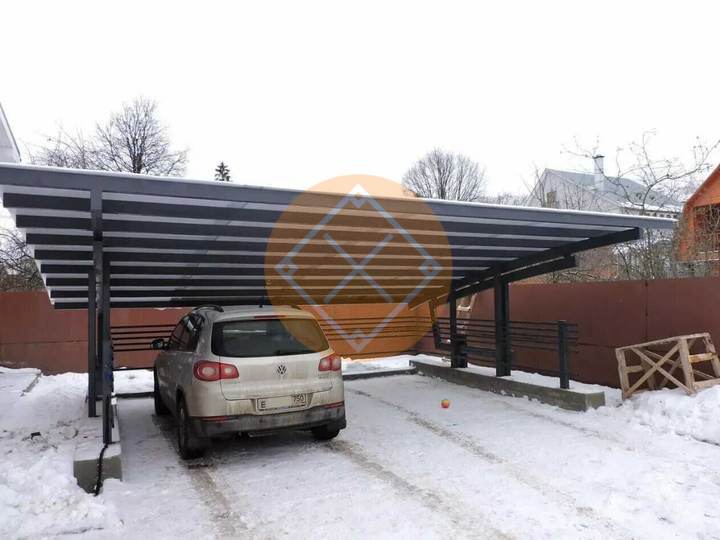 навес для двух автомобилей