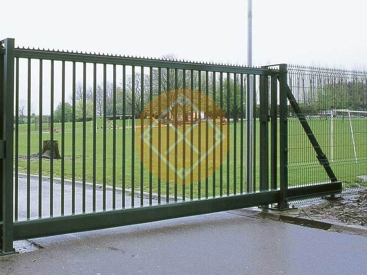 металлические решетчатые откатные ворота