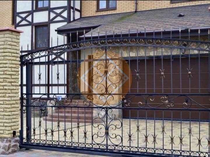 кованые откатные ворота