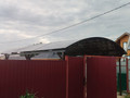 арочный навес из сотового поликарбоната
