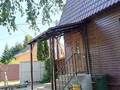 навес из металлочерепицы для крыльца дачного дома